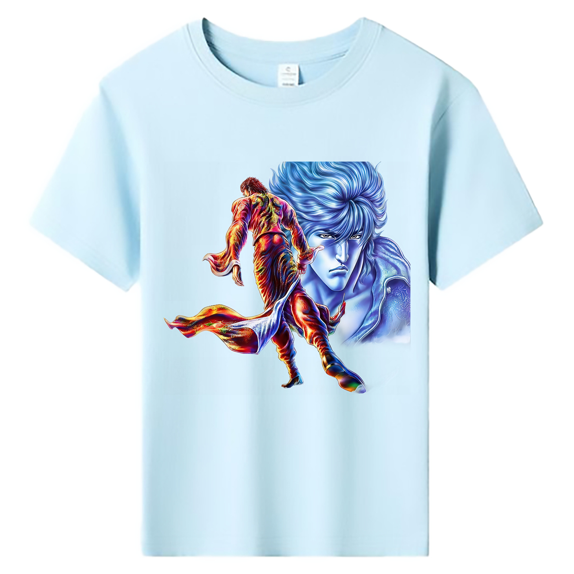 （画像用） 北斗の拳 Fist of the North Star 綿100％キッズTシャツ（フロントプリント）